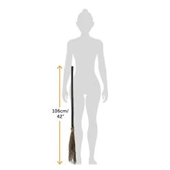 Witch Halloween Broomstick - 3-Piece Screwable Witch's Broomstick - Halloween Fancy Dress Costume Accessory - Pack Of 1 -I Love Fancy Dress Ltd Shop 21GihVziTxL