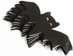 Halloween Bat Napkins - Pack Of 20 Black Bat Napkins With Gold Eyes - Fun Halloween Party Tableware Decoration -I Love Fancy Dress Ltd Shop 316jn9nptSL. AC