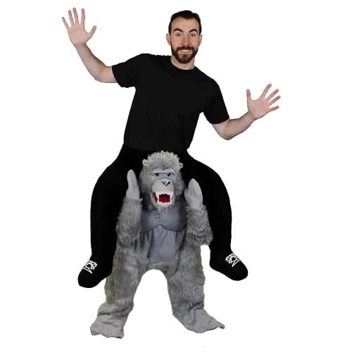 PICK ME UP Gorilla Novelty Costume Adults Fancy Dress - Plush Gorilla Ride On Animal Zoo Jungle Costume With Stuffed Legs And Adjustable Elasticated Waistband (One Size) 5 PICK ME UP Gorilla Novelty Costume Adults Fancy Dress - Plush Gorilla Ride On Animal Zoo Jungle Costume With Stuffed Legs And Adjustable Elasticated Waistband (One Size) - Image 5
