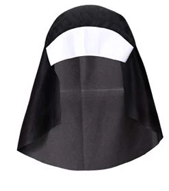 UNISEX NUN FANCY DRESS COSTUME, HABIT HEADPIECE, BELT AND GOLD CROSS - RELIGIOUS FANCY DRESS COSTUME FOR MEN AND WOMEN -I Love Fancy Dress Ltd Shop 31Bv8zEaCgL
