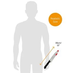 Halloween Knife Prop - Pack Of 1-30cm Long Fake Bloody Knife With Black Handle - Halloween Slasher Bloody Knife Fancy Dress Prop Accessory -I Love Fancy Dress Ltd Shop 31Cjz9lvFgL