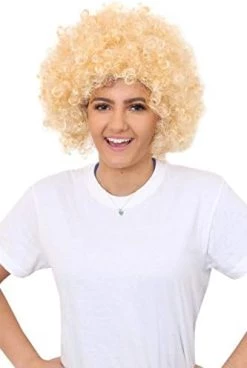 AFRO WIG FANCY DRESS ACCESSORY FUNKY LARGE CURLY HAIR 70'S DISCO CLOWN MENS LADIES IN MANY COLOURS (GINGER) -I Love Fancy Dress Ltd Shop 31DwNsn 6L. AC