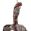 ILOVEFANCYDRESS SCARY HALLOWEEN ANIMATRONIC ZOMBIE DECORATION - NOISE ACTIVATED ZOMBIE TORSO WITH MOTORISED HEAD, SCARY SOUND EFFECTS AND GLOWING RED EYES - PERFECT DECORATION FOR HALLOWEEN EVENTS