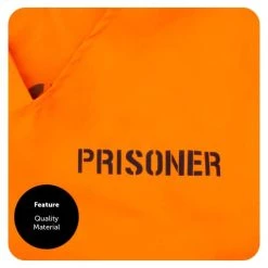 Adults Ladies Prisoners Convict Costume – X-Small - Orange Prisoner Top, Matching Orange Trousers – Cops & Robbers, Halloween Fancy Dress -I Love Fancy Dress Ltd Shop 31GEWNZ3enL