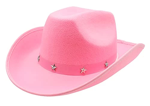 ILOVEFANCYDRESS COWBOY FANCY DRESS ACCESSORY SET COSTUME PINK COWBOY HAT WITH STAR STUDDED BAND & COLOURED PAISLEY BANDANA WILD WEST WESTERN SHERIFF BANDANA (PINK BANDANA) 2 ILOVEFANCYDRESS COWBOY FANCY DRESS ACCESSORY SET COSTUME PINK COWBOY HAT WITH STAR STUDDED BAND & COLOURED PAISLEY BANDANA WILD WEST WESTERN SHERIFF BANDANA (PINK BANDANA) - Image 2