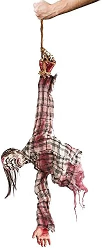 I LOVE FANCY DRESS Hanging Zombie Halloween Prop Animated Decoration - Red Light Up Eyes & Sound Effects - Hanging Zombie Prop With Motorised Arms - Halloween Props - Pack Of 1 7 I LOVE FANCY DRESS Hanging Zombie Halloween Prop Animated Decoration - Red Light Up Eyes & Sound Effects - Hanging Zombie Prop With Motorised Arms - Halloween Props - Pack Of 1 - Image 7