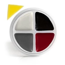 Girls Deluxe Gothic Schoolgirl Fancy Dress Costume - Wednesday Halloween Costume - Long Black Collared Dress + Striped Tights + Facepaint -I Love Fancy Dress Ltd Shop 31MNMypgnRL