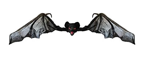SCARY HALLOWEEN ANIMATRONIC BAT DECORATION - NOISE ACTIVATED VAMPIRE BAT WITH MOTORISED HEAD & WINGS, SCARY SOUND EFFECTS AND GLOWING RED EYES - PERFECT DECORATION FOR HALLOWEEN EVENTS 1 SCARY HALLOWEEN ANIMATRONIC BAT DECORATION - NOISE ACTIVATED VAMPIRE BAT WITH MOTORISED HEAD & WINGS, SCARY SOUND EFFECTS AND GLOWING RED EYES - PERFECT DECORATION FOR HALLOWEEN EVENTS