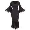 Ladies Gothic Halloween Dress - Perfect For Halloween Or Fancy Dress Events - UK 18/20 / X-Large