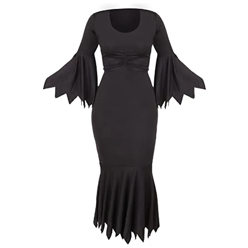 Ladies Gothic Halloween Dress - Perfect For Halloween Or Fancy Dress Events - UK 18/20 / X-Large 1 Ladies Gothic Halloween Dress - Perfect For Halloween Or Fancy Dress Events - UK 18/20 / X-Large