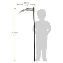 Childs Grim Reaper Halloween Fancy Dress Costume Set - Black Robe + 134 Cm Scythe + Gloves - Boys Death Reaper Set -I Love Fancy Dress Ltd Shop 31kLGx8D5xL