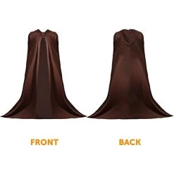 Adults Brown Cape Halloween Fancy Dress Costume Accessory - Unisex Long Brown Hooded Halloween Cape - Wizard Mage Cape Cloak -I Love Fancy Dress Ltd Shop 31oKlxKQKWL