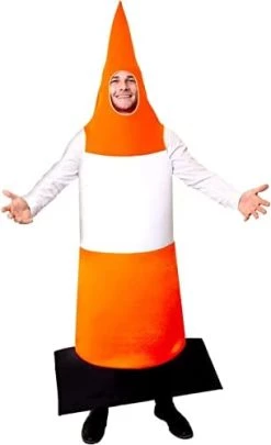 I LOVE FANCY DRESS Traffic Cone Costume - Pack Of 1 - Orange & White Road Traffic Cone - Stag Night Funny Novelty Party Costume -I Love Fancy Dress Ltd Shop 31tw122m1L. AC