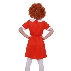Girls Little Orphan Girl Fancy Dress Costume - Red Dress With Ginger Curly Afro Wig Book Week Costume Musical Character -I Love Fancy Dress Ltd Shop 31waed5x4LL