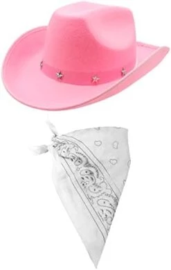 ILOVEFANCYDRESS COWBOY FANCY DRESS ACCESSORY SET COSTUME PINK COWBOY HAT WITH STAR STUDDED BAND & COLOURED PAISLEY BANDANA WILD WEST WESTERN SHERIFF BANDANA (PINK BANDANA) 17 ILOVEFANCYDRESS COWBOY FANCY DRESS ACCESSORY SET COSTUME PINK COWBOY HAT WITH STAR STUDDED BAND & COLOURED PAISLEY BANDANA WILD WEST WESTERN SHERIFF BANDANA (PINK BANDANA) -I Love Fancy Dress Ltd Shop 31ybYDC9PaL. AC