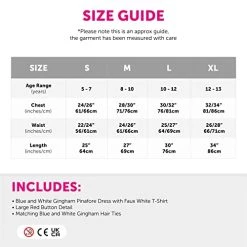 Girls Dorothy Costume - Kansas Girl Fancy Dress Costume For World Book Day/Book Week - Blue & White Gingham Dress + Matching Hair Ties -I Love Fancy Dress Ltd Shop 41 OWyQXx2L 1