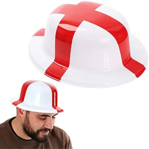 England Bowler Hat - English St Georges Flag Bowler Hat - Fancy Dress Accessory For Indoor Outdoor Sporting Events, Street Parties, Festivals And Celebrations 8 England Bowler Hat - English St Georges Flag Bowler Hat - Fancy Dress Accessory For Indoor Outdoor Sporting Events, Street Parties, Festivals And Celebrations - Image 8