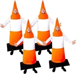 I LOVE FANCY DRESS Traffic Cone Costume - Pack Of 1 - Orange & White Road Traffic Cone - Stag Night Funny Novelty Party Costume -I Love Fancy Dress Ltd Shop 4102qf3GF1L. AC