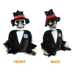 I LOVE FANCY DRESS Groundbreaking Halloween Skeleton Groom - Pack Of 1 - Skeleton Groom Prop With Light-Up Eyes - Spooky Halloween Outdoor Trick Or Treat Decoration 13 I LOVE FANCY DRESS Groundbreaking Halloween Skeleton Groom - Pack Of 1 - Skeleton Groom Prop With Light-Up Eyes - Spooky Halloween Outdoor Trick Or Treat Decoration -I Love Fancy Dress Ltd Shop 410J5iZM5L