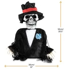 I LOVE FANCY DRESS Groundbreaking Halloween Skeleton Groom - Pack Of 1 - Skeleton Groom Prop With Light-Up Eyes - Spooky Halloween Outdoor Trick Or Treat Decoration 14 I LOVE FANCY DRESS Groundbreaking Halloween Skeleton Groom - Pack Of 1 - Skeleton Groom Prop With Light-Up Eyes - Spooky Halloween Outdoor Trick Or Treat Decoration -I Love Fancy Dress Ltd Shop 410WBn7ZggL