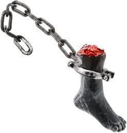 I LOVE FANCY DRESS Chained Severed Foot Halloween Prop Decoration - 74cm 29 Inch - Creepy - Halloween Props - Pack Of 3 17 I LOVE FANCY DRESS Chained Severed Foot Halloween Prop Decoration - 74cm 29 Inch - Creepy - Halloween Props - Pack Of 3 -I Love Fancy Dress Ltd Shop 411AsWVPqNL. AC