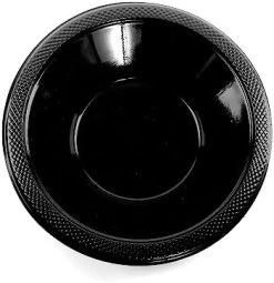 I LOVE FANCY DRESS Pack Of 25 Black Bowls - 7"/18cm Large Re-Usable Plastic Bowls - Bright Colourful Party Tableware Set -I Love Fancy Dress Ltd Shop 411oigQ0znL. AC