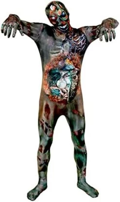 I LOVE FANCY DRESS LTD Adults Unisex Halloween Zombie Skin Suit. Print On The Front And Back -I Love Fancy Dress Ltd Shop 412fq DN9GL. AC