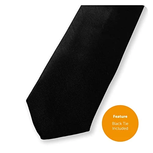 STRIPED SUIT HALLOWEEN FANCY DRESS COSTUME MENS BLACK & WHITE STRIPE SUIT & SHIRT FRONT + BLACK TIE 4 STRIPED SUIT HALLOWEEN FANCY DRESS COSTUME MENS BLACK & WHITE STRIPE SUIT & SHIRT FRONT + BLACK TIE - Image 4