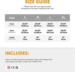 Girls Halloween Vampire Cheerleader - Black Cheerleader Dress With Red Pom Poms, Fake Blood And Facepaint -I Love Fancy Dress Ltd Shop 413sN3cJL