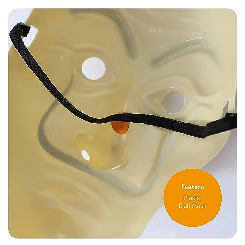 Adults Unisex Bank Robber Fancy Dress Costume - Red Jump Suit With Hood Costume - T.V. Show Fancy Dress 4 Adults Unisex Bank Robber Fancy Dress Costume - Red Jump Suit With Hood Costume - T.V. Show Fancy Dress - Image 4