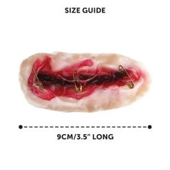 Halloween Safety Pin Scar Set - 3D Safety Pin Scar Makeup, Spirit Gum Adhesive, Liquid Latex, Fake Blood - Halloween Trick Or Treat Fancy Dress Make Up -I Love Fancy Dress Ltd Shop 4169msl7pL