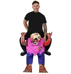 Zombie Halloween Costume Adults Fancy Dress - Plush Pick Me Up Zombie Ride On With Stuffed Legs And Adjustable Elasticated Waistband (One Size) -I Love Fancy Dress Ltd Shop 417ECtkljPL