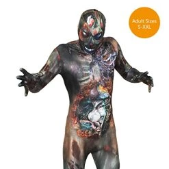 I LOVE FANCY DRESS LTD Adults Unisex Halloween Zombie Skin Suit. Print On The Front And Back -I Love Fancy Dress Ltd Shop 417HUQbL4gL