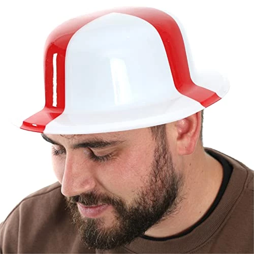 England Bowler Hat - English St Georges Flag Bowler Hat - Fancy Dress Accessory For Indoor Outdoor Sporting Events, Street Parties, Festivals And Celebrations 6 England Bowler Hat - English St Georges Flag Bowler Hat - Fancy Dress Accessory For Indoor Outdoor Sporting Events, Street Parties, Festivals And Celebrations - Image 6