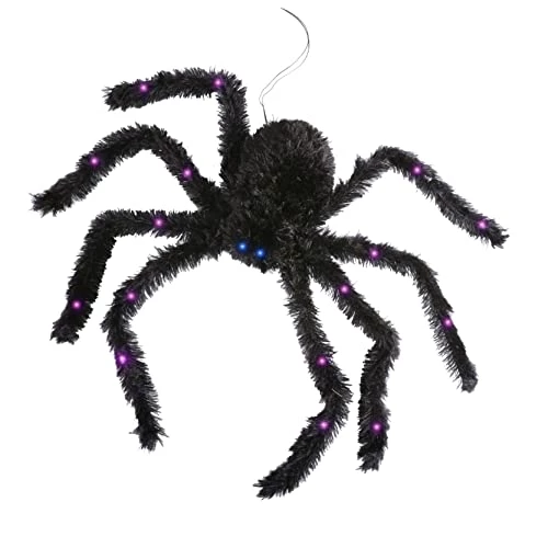 I LOVE FANCY DRESS Animatronic Moving Spider 71cm 28" Halloween Decoration - Light Up Eyes & Sound Effects - Extends And Retracts - Up And Down - Halloween Props - PACK OF 2 2 I LOVE FANCY DRESS Animatronic Moving Spider 71cm 28" Halloween Decoration - Light Up Eyes & Sound Effects - Extends And Retracts - Up And Down - Halloween Props - PACK OF 2 - Image 2
