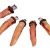 Halloween Severed Fingers - Set Of 5 Bloody Severed Fingers - Halloween Fancy Dress Accessory Trick Or Treat Haunted House Prop Decoration