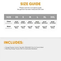 I Love Fancy Dress ILFD4563XL Unisex Prisoner Costumes (X-Large) -I Love Fancy Dress Ltd Shop 41Bv3YQQIdL