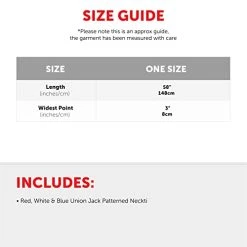 I LOVE FANCY DRESS Union Jack Tie - British Union Jack Flag Necktie - King's Coronation Neck Tie, VE Day, Queen's Jubilee, British Events -I Love Fancy Dress Ltd Shop 41ByEAEoIjL