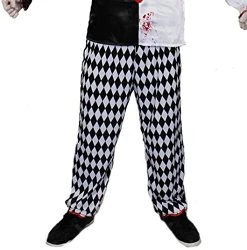 Adults Halloween Scary Clown Costume - Mens Clown Costume With Accessories - Horror Fancy Dress For Halloween (Small) -I Love Fancy Dress Ltd Shop 41CqoLCU0ML