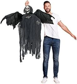 I LOVE FANCY DRESS Grim Reaper Halloween Prop Animated Decoration With Wings - Red Light Up Eyes & Sound Effects - Eerie Reaper With Motorised Wings And Head - Halloween Props - Pack Of 3 17 I LOVE FANCY DRESS Grim Reaper Halloween Prop Animated Decoration With Wings - Red Light Up Eyes & Sound Effects - Eerie Reaper With Motorised Wings And Head - Halloween Props - Pack Of 3 -I Love Fancy Dress Ltd Shop 41DqZrsCImL. AC