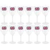 I LOVE FANCY DRESS Union Jack Wine Glasses - Pack Of 12 Plastic Wine Glassess With Union Jack Flag Design - King's Coronation Jubilee Street Party Picnic Tableware