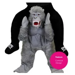PICK ME UP Gorilla Novelty Costume Adults Fancy Dress - Plush Gorilla Ride On Animal Zoo Jungle Costume With Stuffed Legs And Adjustable Elasticated Waistband (One Size) 9 PICK ME UP Gorilla Novelty Costume Adults Fancy Dress - Plush Gorilla Ride On Animal Zoo Jungle Costume With Stuffed Legs And Adjustable Elasticated Waistband (One Size) -I Love Fancy Dress Ltd Shop 41Ib1QB2YaL