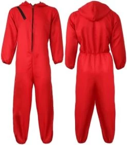 Adults Unisex Bank Robber Fancy Dress Costume - Red Jump Suit With Hood Costume - T.V. Show Fancy Dress 16 Adults Unisex Bank Robber Fancy Dress Costume - Red Jump Suit With Hood Costume - T.V. Show Fancy Dress -I Love Fancy Dress Ltd Shop 41IuxkHouQL. AC