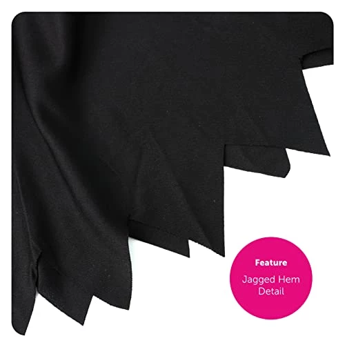 Adults Evil Dog Lady Dalmatian Print Fancy Dress Costume - Long Black Dress, Dalmatian Print Cape & Wig - Perfect For Halloween Or World Book Day Fancy Dress 4 Adults Evil Dog Lady Dalmatian Print Fancy Dress Costume - Long Black Dress, Dalmatian Print Cape & Wig - Perfect For Halloween Or World Book Day Fancy Dress - Image 4