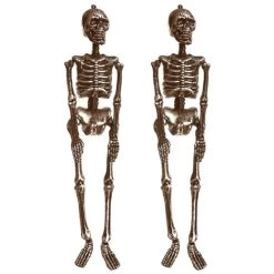 I LOVE FANCY DRESS Hanging Skeleton - Full Body Halloween Decoration - 60 Cm 24 Inch - Creepy - Halloween Props - Pack Of 2