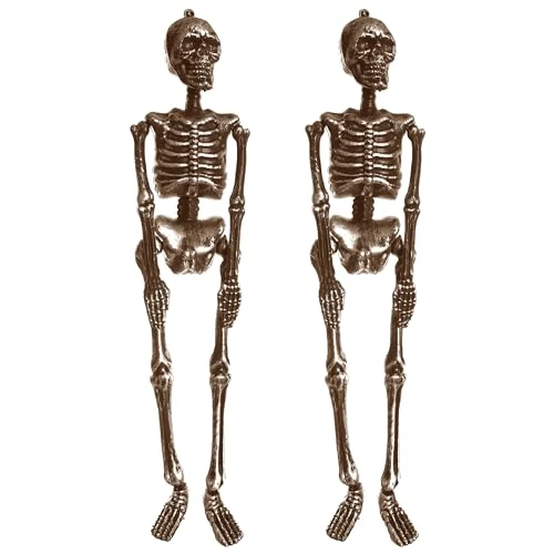 I LOVE FANCY DRESS Hanging Skeleton - Full Body Halloween Decoration - 60 Cm 24 Inch - Creepy - Halloween Props - Pack Of 2 1 I LOVE FANCY DRESS Hanging Skeleton - Full Body Halloween Decoration - 60 Cm 24 Inch - Creepy - Halloween Props - Pack Of 2