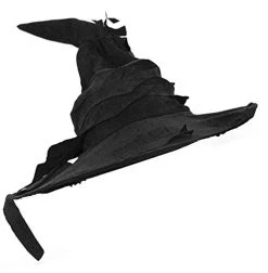 Ladies Wicked Witch Halloween Costume - Includes: Broom, Black Dress, Hooded Cape, Tattered Hat And Green Facepaint -I Love Fancy Dress Ltd Shop 41K7EIBxEWL