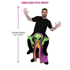 Pick Me Up Alien Fancy Dress Plush Ufo Costume Perfect For Halloween Or Any Fancy Dress Party Adults One Size Fits Most -I Love Fancy Dress Ltd Shop 41LCrQYufAL