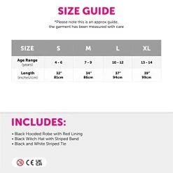 Girls Worst Witch Costume - Hooded Black Cape With Hat And Tie - World Book Week Fancy Dress Costume -I Love Fancy Dress Ltd Shop 41NL0PHBMFL