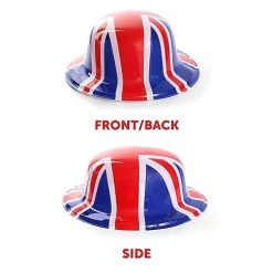 Union Jack Accessory Set - Plastic Union Jack Bowler Hat + Union Jack Bowtie - Kings Coronation Street Party Fancy Dress Costume Accessory Set 10 Union Jack Accessory Set - Plastic Union Jack Bowler Hat + Union Jack Bowtie - Kings Coronation Street Party Fancy Dress Costume Accessory Set -I Love Fancy Dress Ltd Shop 41NhoN4NHsL 1